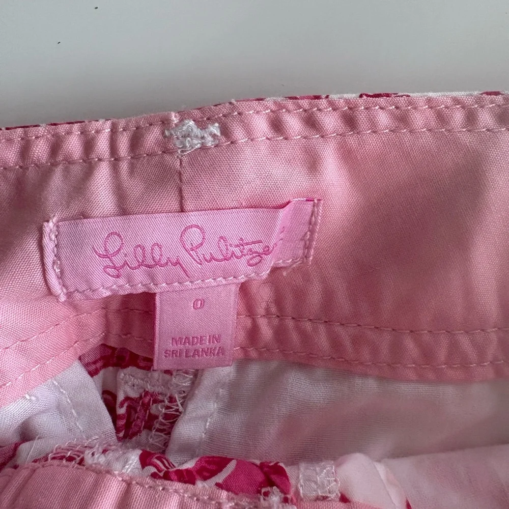 Lilly Pulitzer Pink and White Shorts - Picture 2 of 2